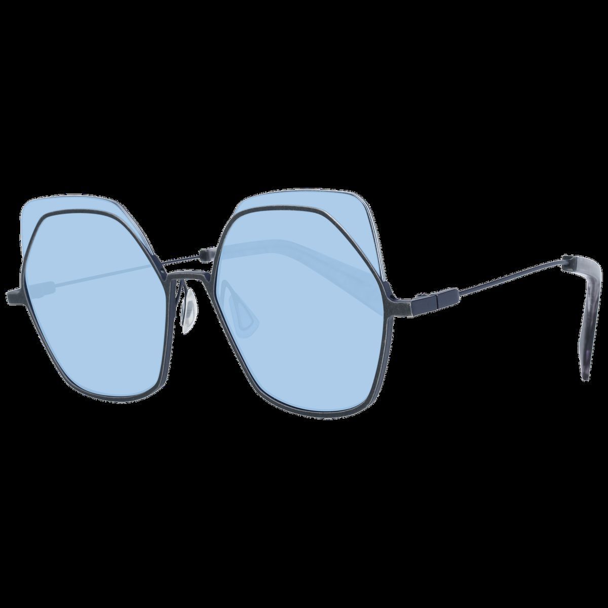 Butterfly Sonnenbrille mit blauen Gläsern