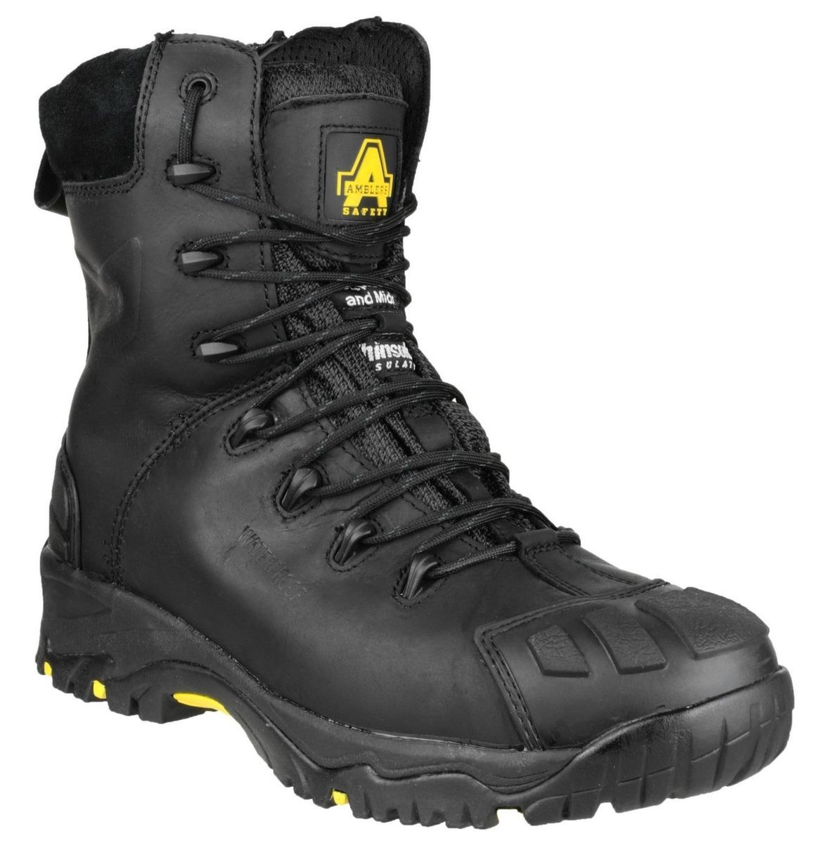 Amblers Unisex Sicherheitsstiefel Schwarz