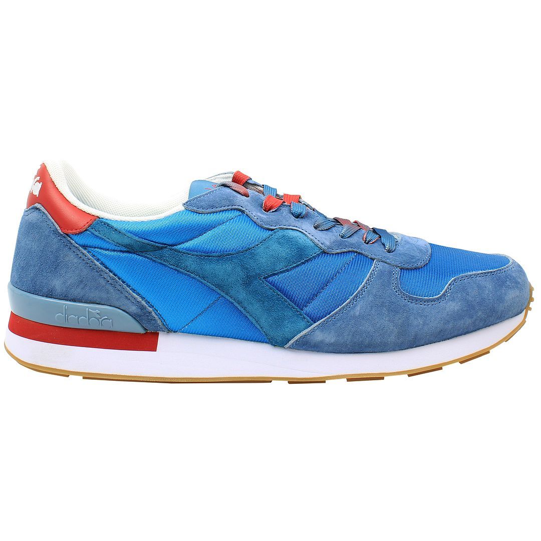Premium Retro-Sneaker aus Mesh und Wildleder
