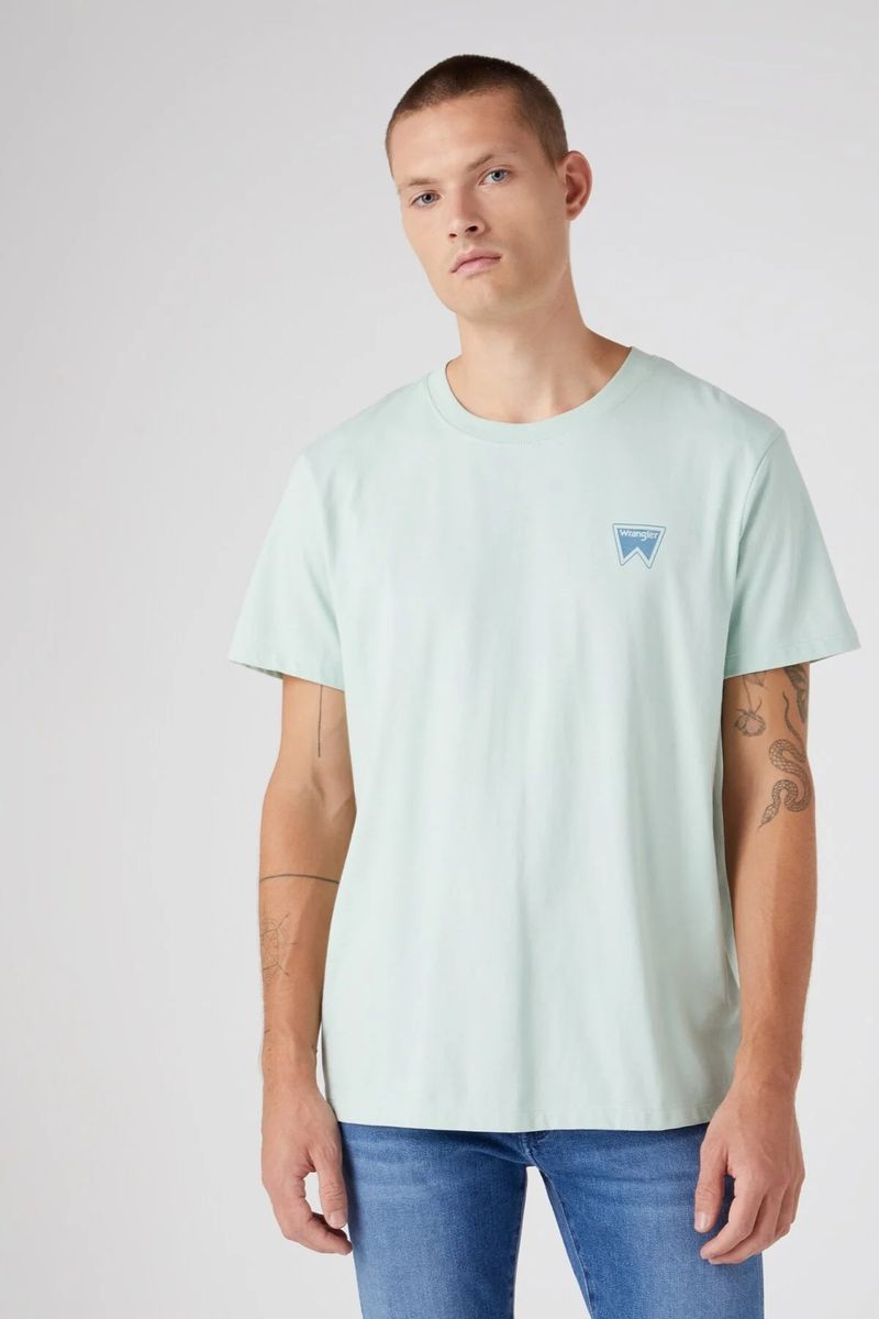 Klassisches T-Shirt mit Rundhalsausschnitt und Grafik