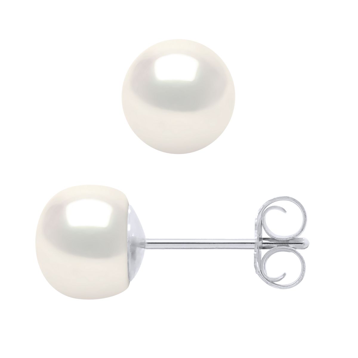 Klassische Süßwasserperlen Ohrstecker