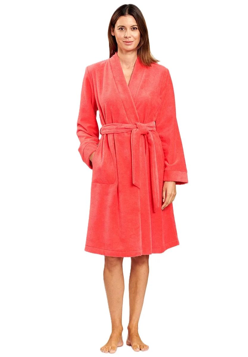 LOUIS FÉRAUD High Class Bademantel, Bindegürtel, für Damen, orange, XS