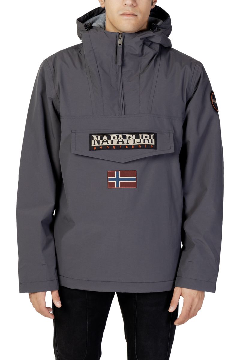 Anorak Jacke mit Kapuze zum Überziehen