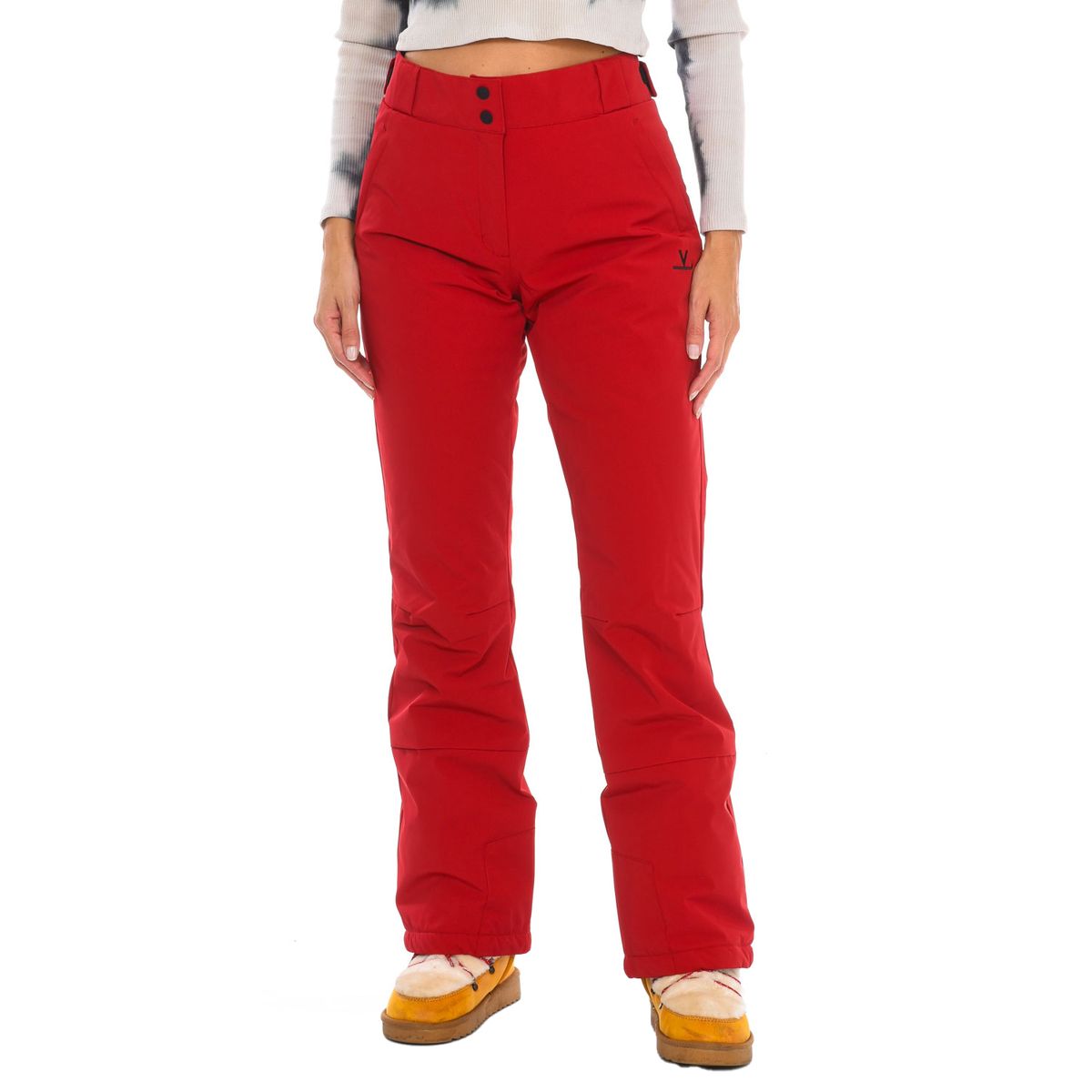 Damen Skihose uni Rot