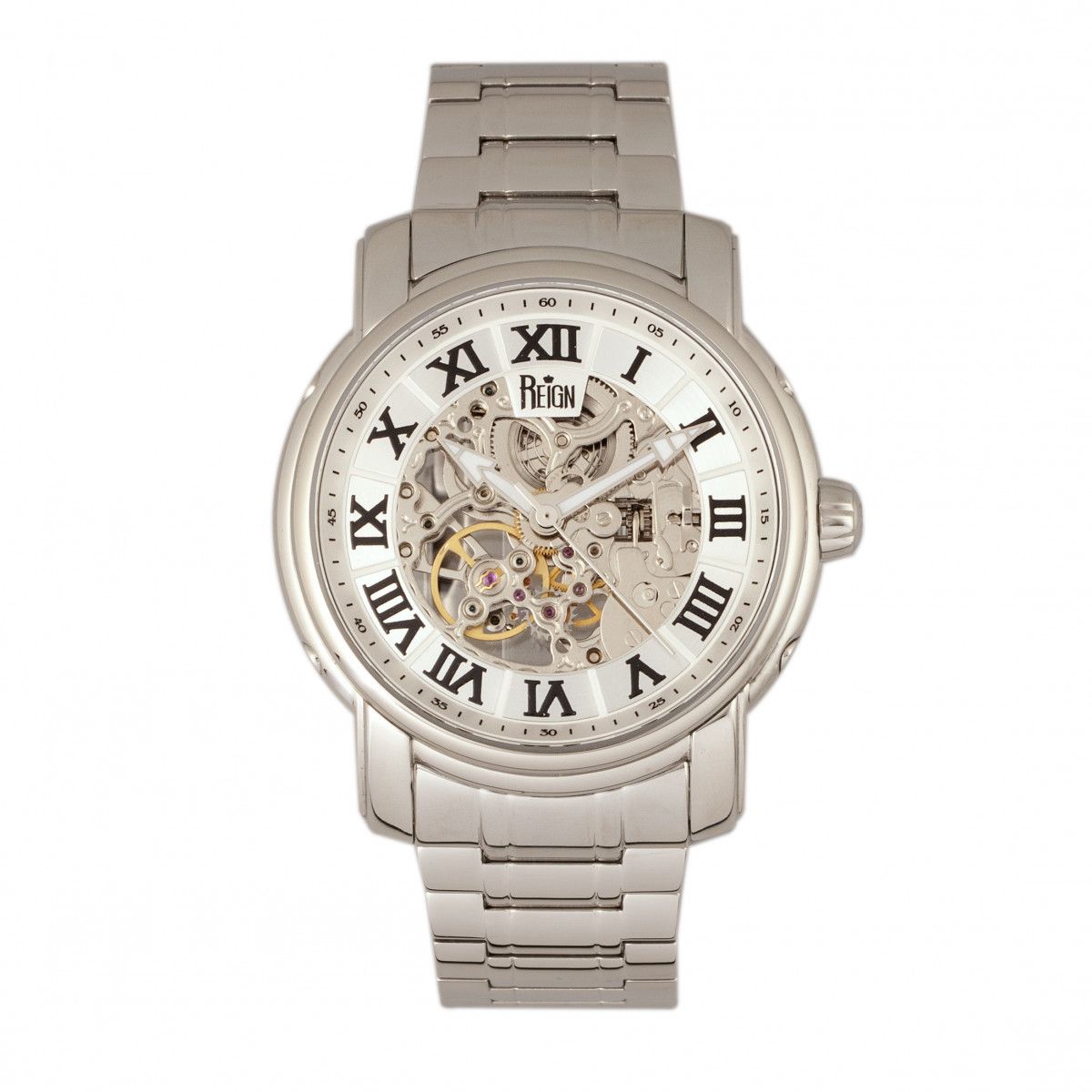 Automatische Skelett-Armbanduhr aus Chirurgenstahl