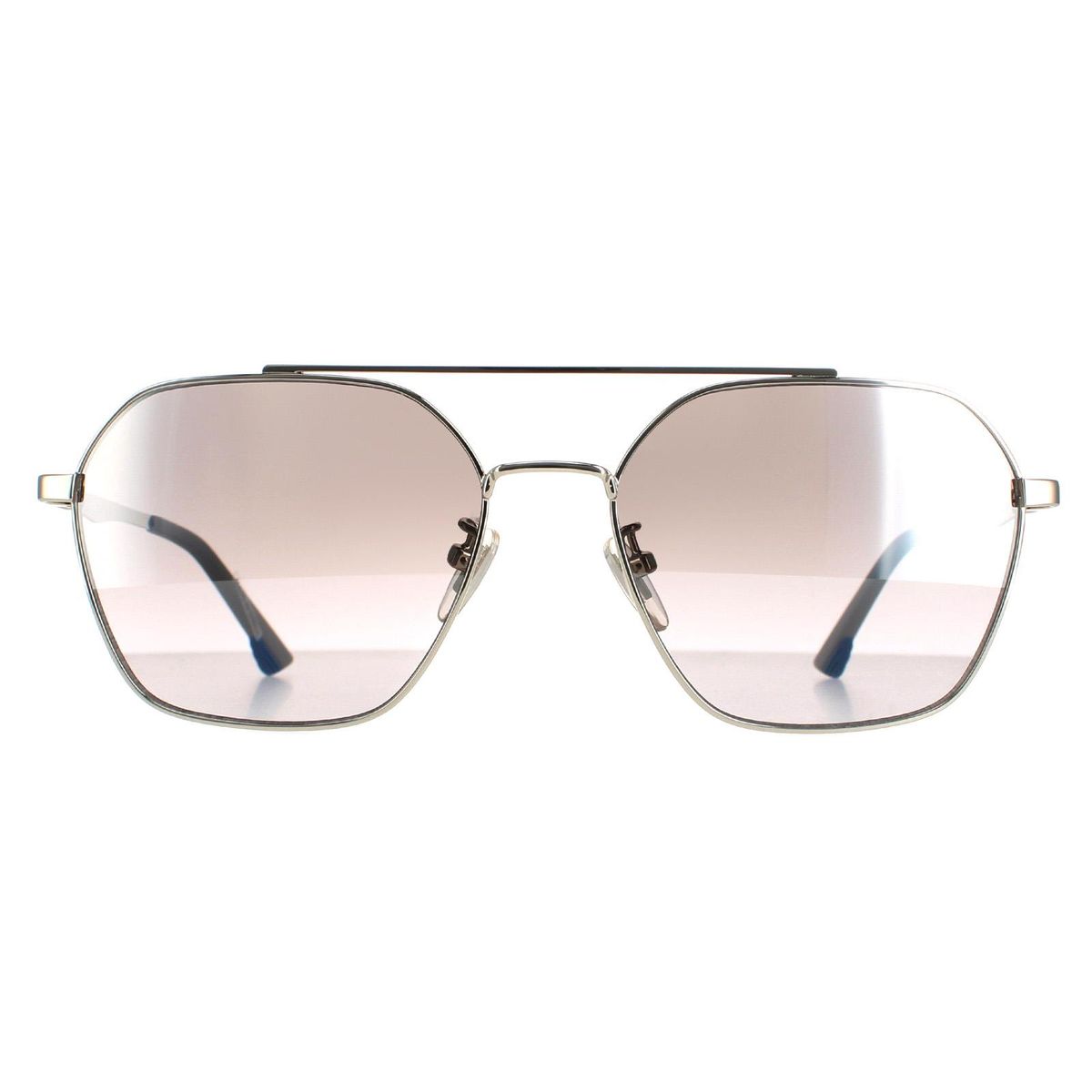 Pilotenbrille mit silbernem Metallrahmen