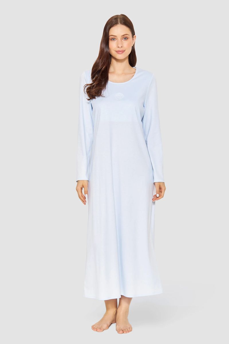 LOUIS FÉRAUD High Class Sleepshirt, Baumwolle, für Damen, blau, 38