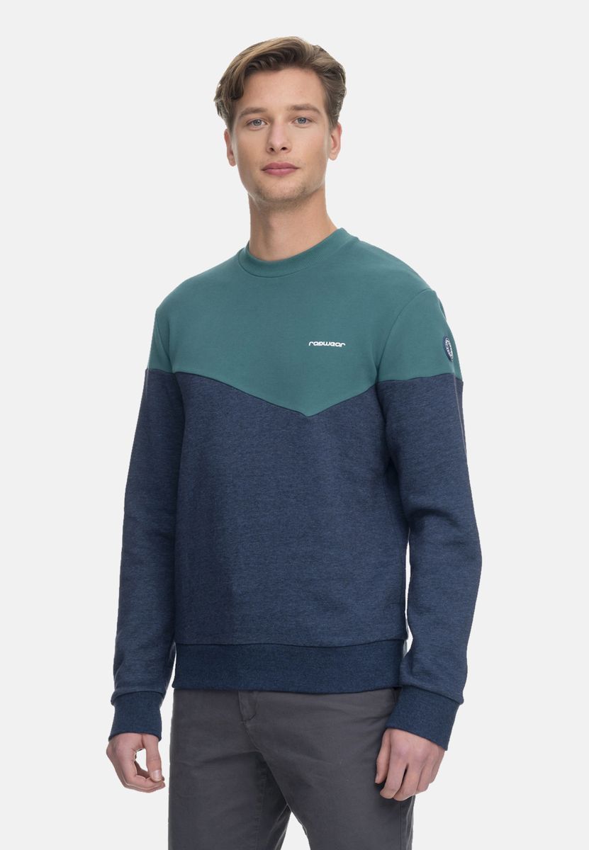 Zweifarbiger lässiger Pullover
