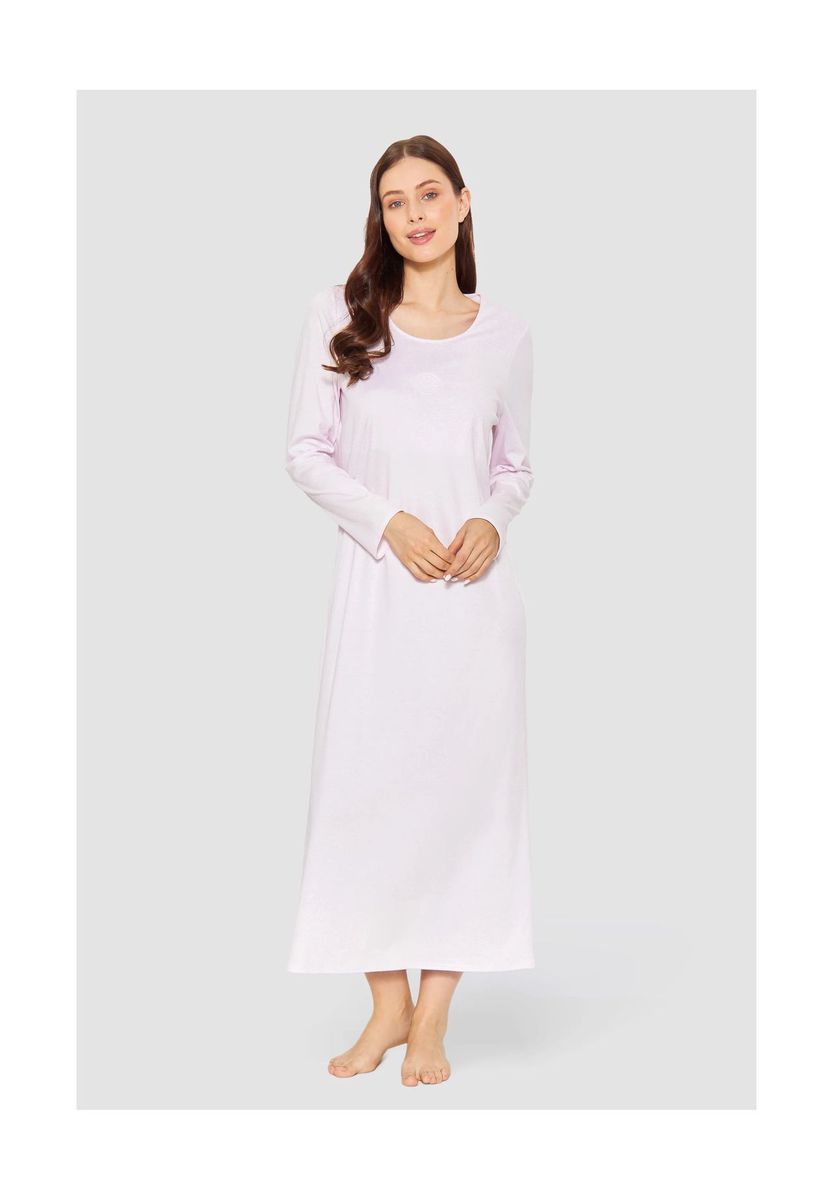 Klassisches Langarm-Nachthemd