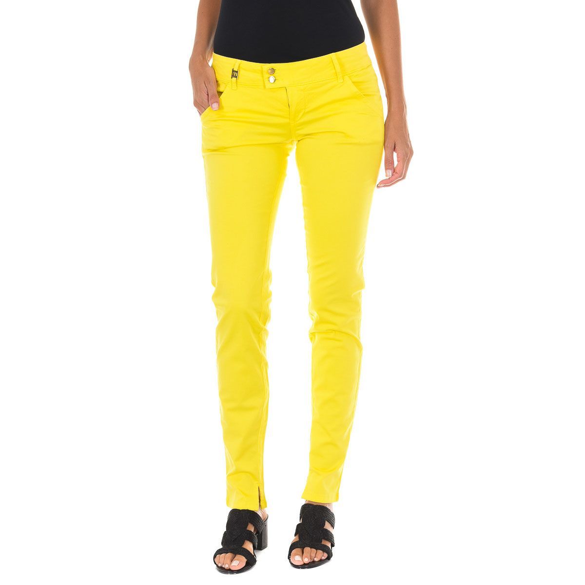 Knöchellange Slim Fit Chino Hose