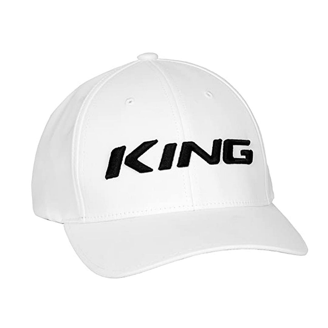 Cobra King Pro Graphic Logo Flex Fit White Herren Golf Cap 909242 02