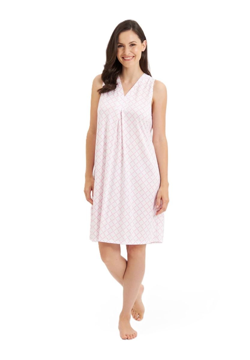 Ärmelloses Nachthemd mit lockerer Passform