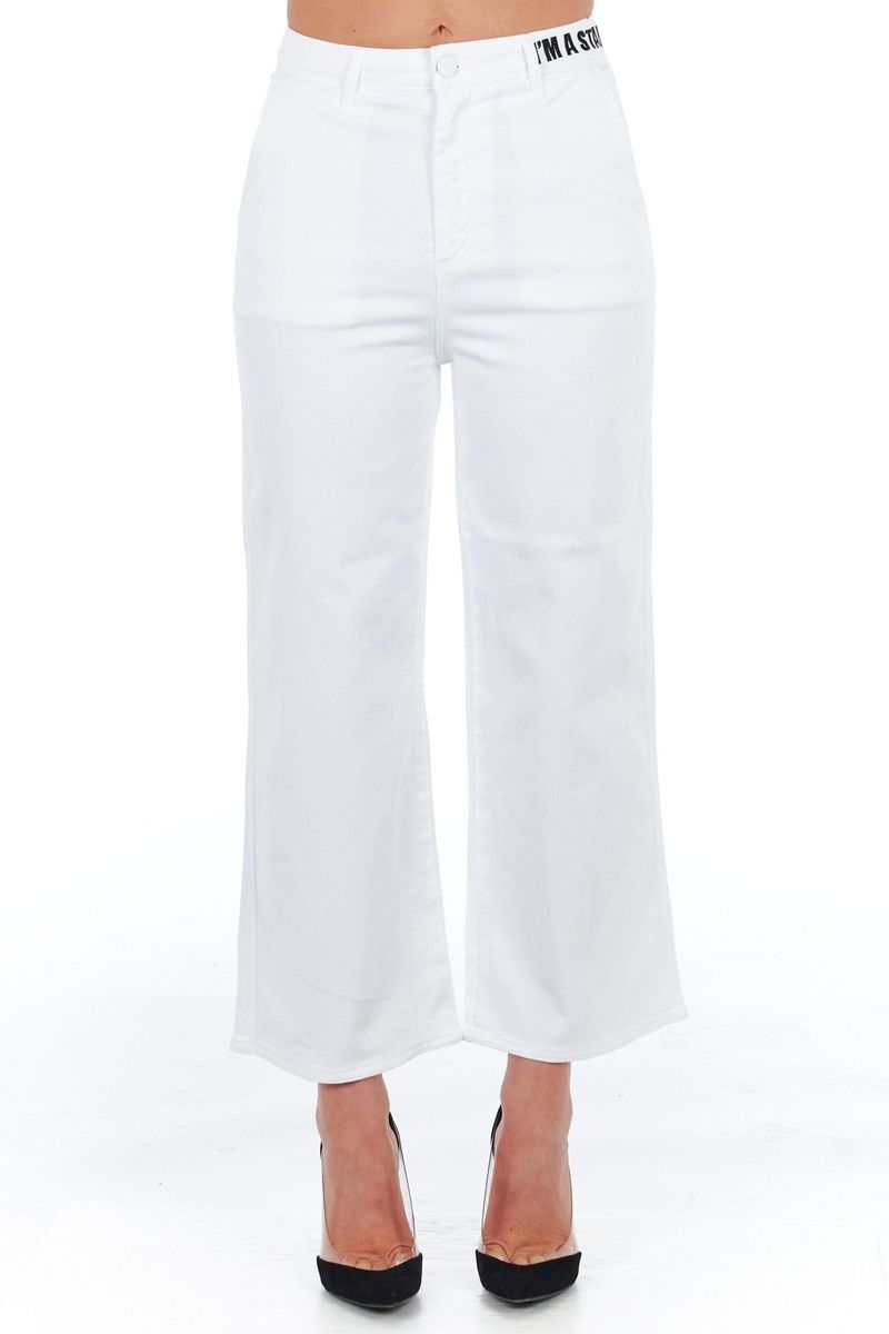 Frankie Morello Women's Wbrilliantwhite Jeans & Pantalon