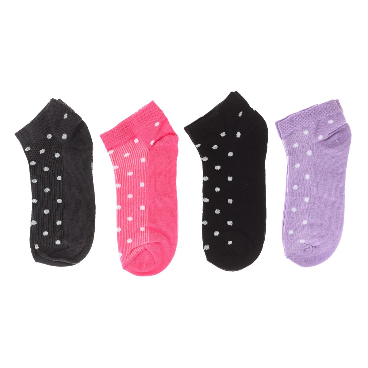 Gepunktete bedruckte Knöchelsocken Set