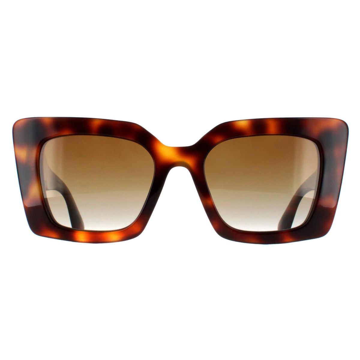 Übergroße, quadratische Schildpatt-Sonnenbrille