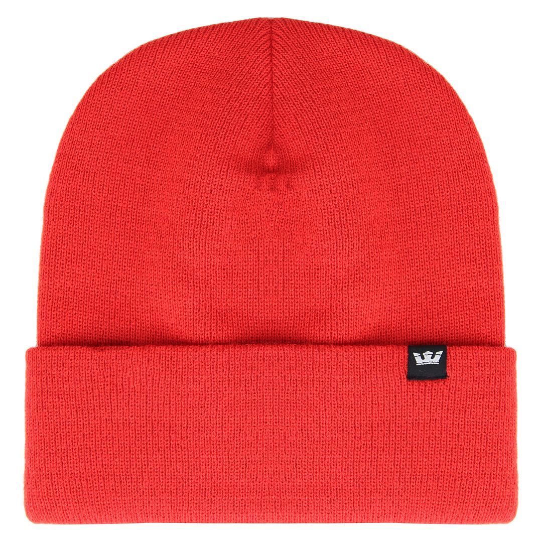 Einfache Strickmütze mit Logo