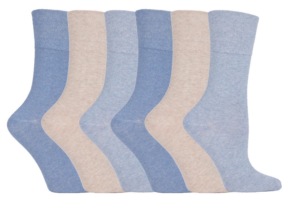 Gentle Grip - 6 Paar Damen Gentle Grip nicht elastische Socken - LGG73