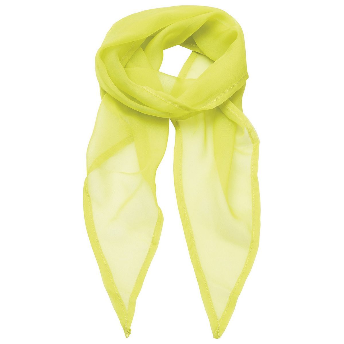 Leichter Chiffon-Schal in Limone