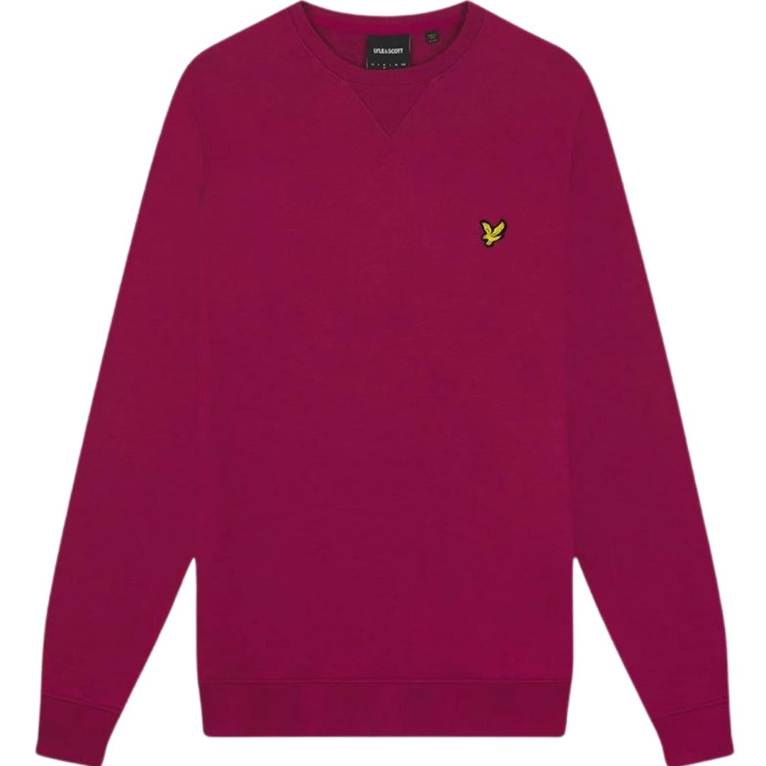 Klassisches Rundhals-Sweatshirt Burgunderrot