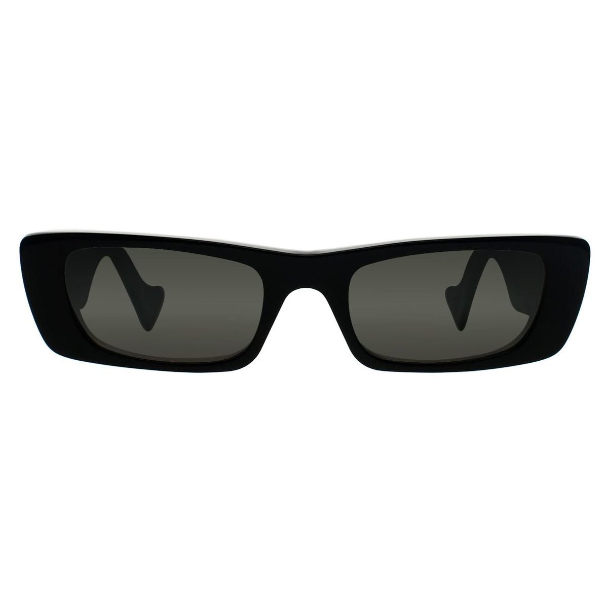 Rechteckige Sonnenbrille Dickes Acetatgestell