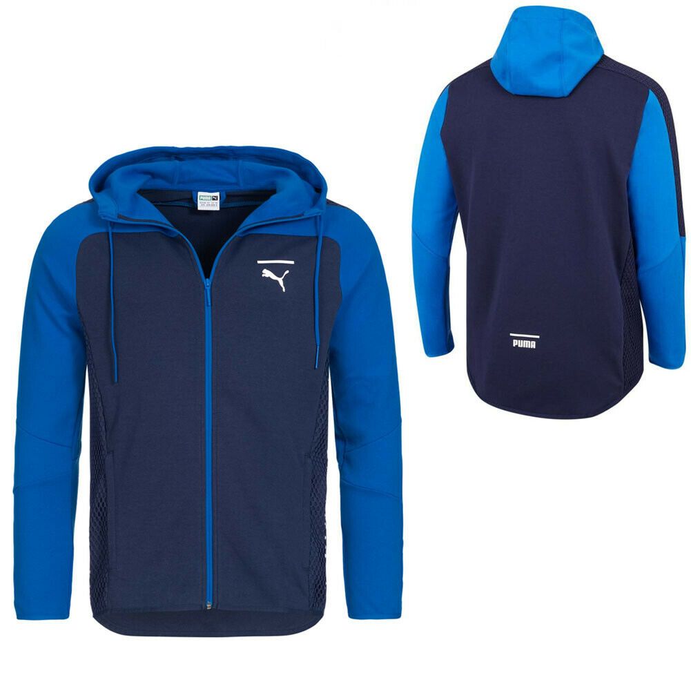 Herren Colorblock Kapuzenpullover mit Reißverschluss