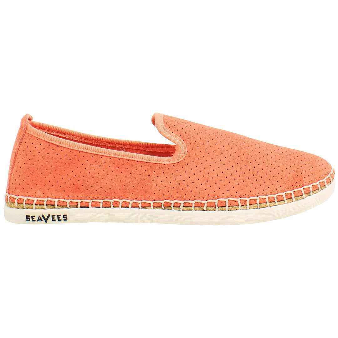 Perforierter Wildleder Espadrille Slipper