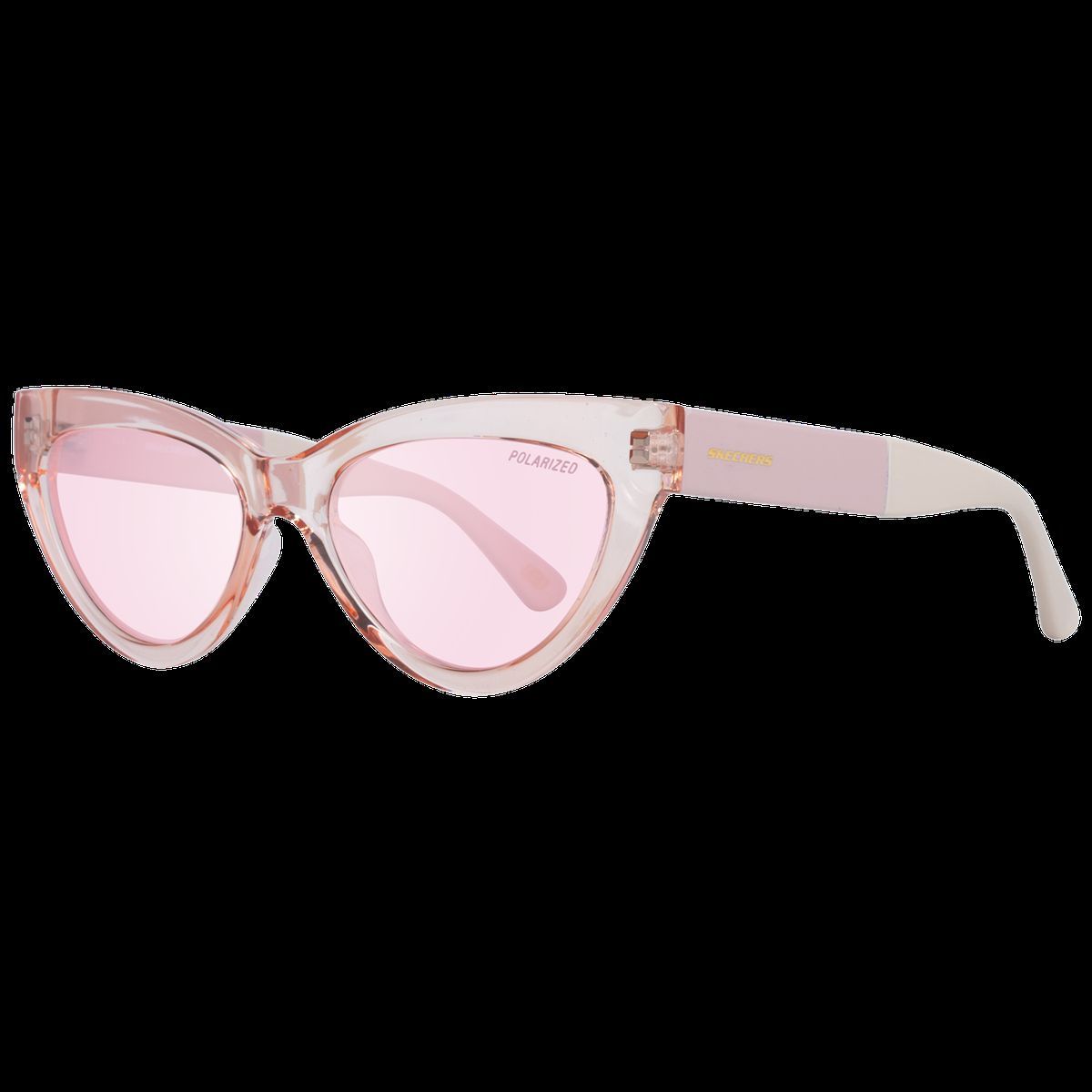 Cat-Eye Sonnenbrille mit pinkfarbenen Gläsern