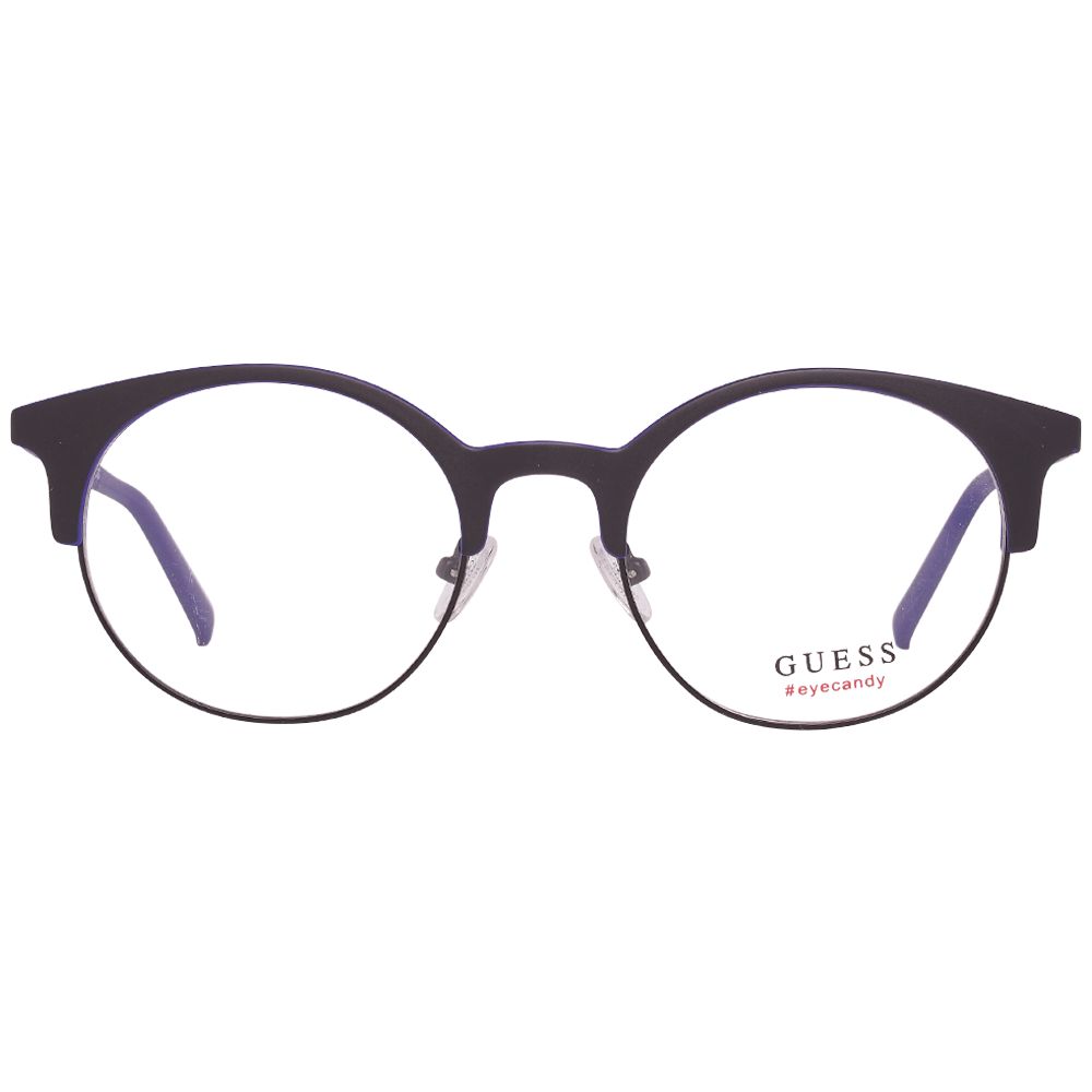 Klassische abgerundete Brille aus Materialmix