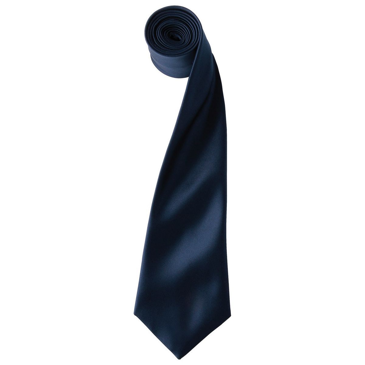 Herren Marineblaue Unifarbene Krawatte