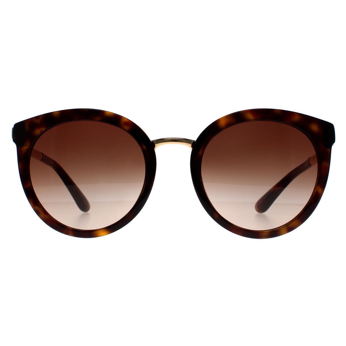 Runde Schildpatt-Sonnenbrille mit Farbverlauf