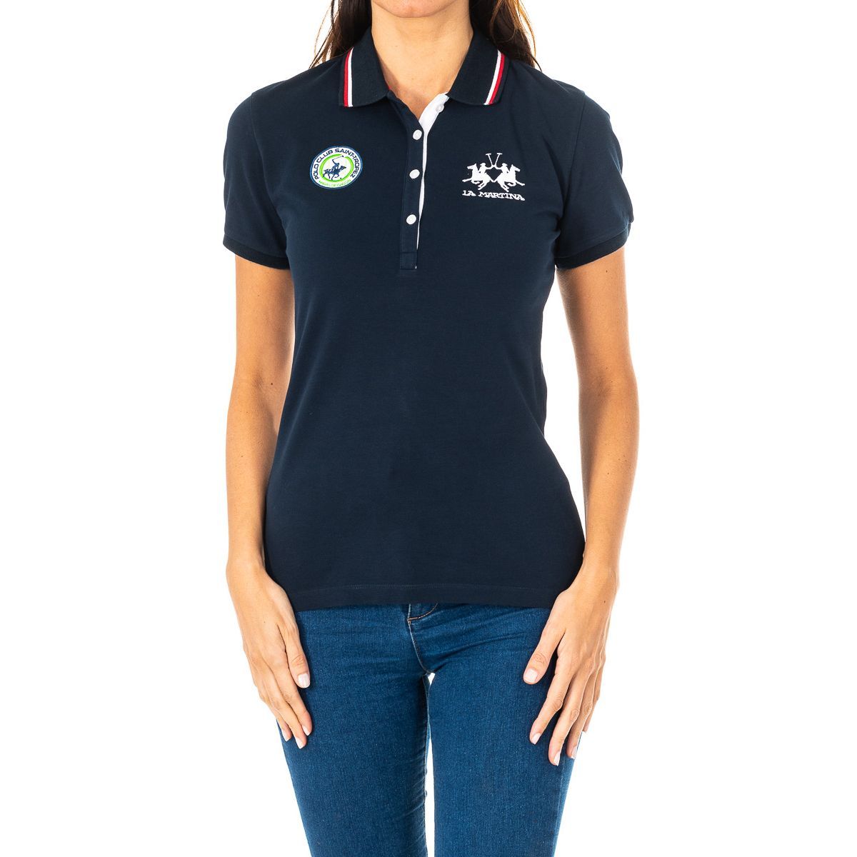 Damen Kurzarm Poloshirt