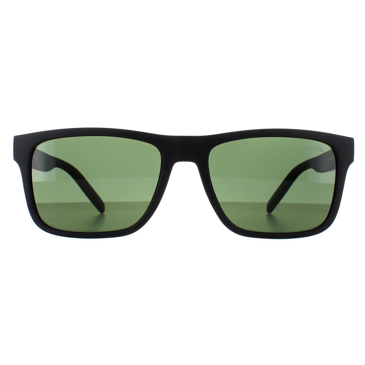 Quadratische Sonnenbrille mit grünen Gläsern