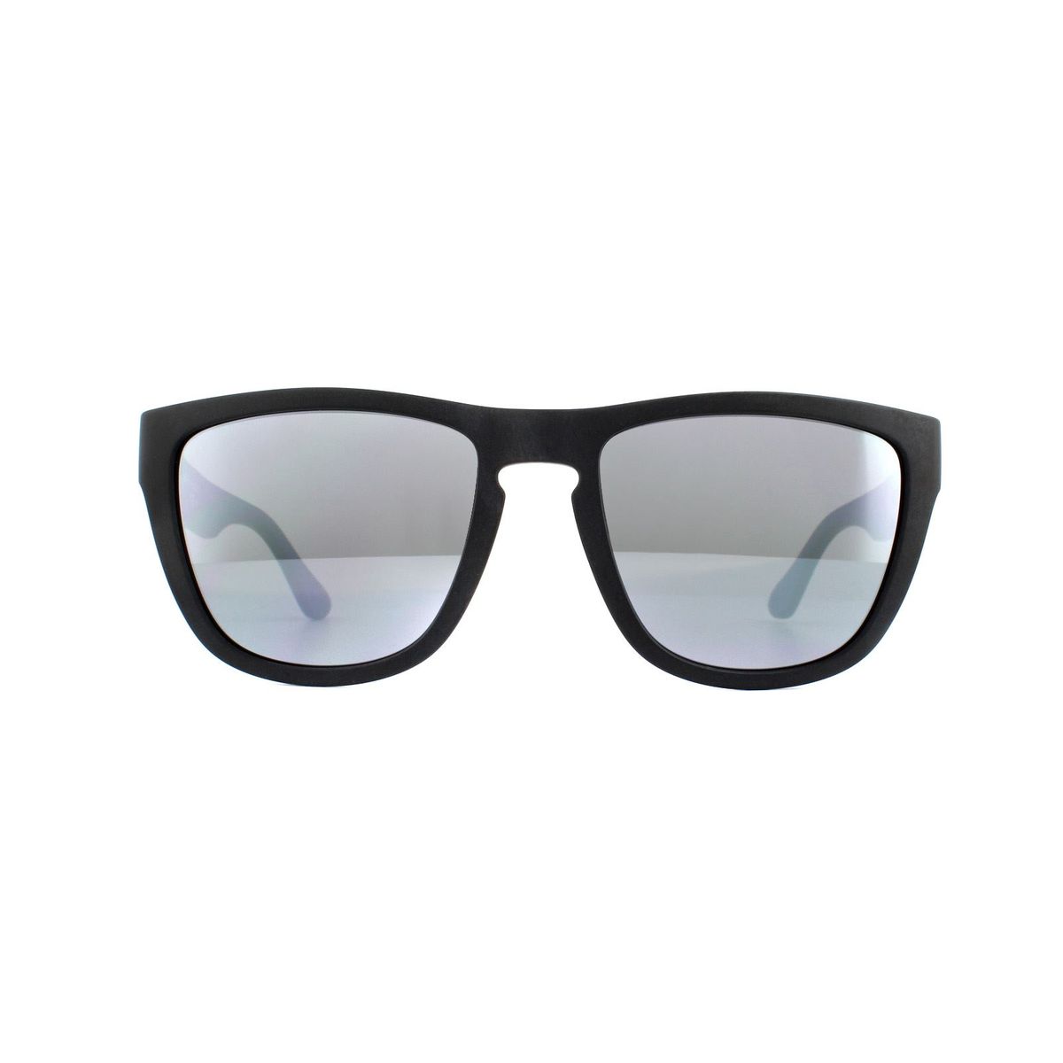 Sonnenbrille mit quadratischem Rahmen und verspiegelten Gläsern