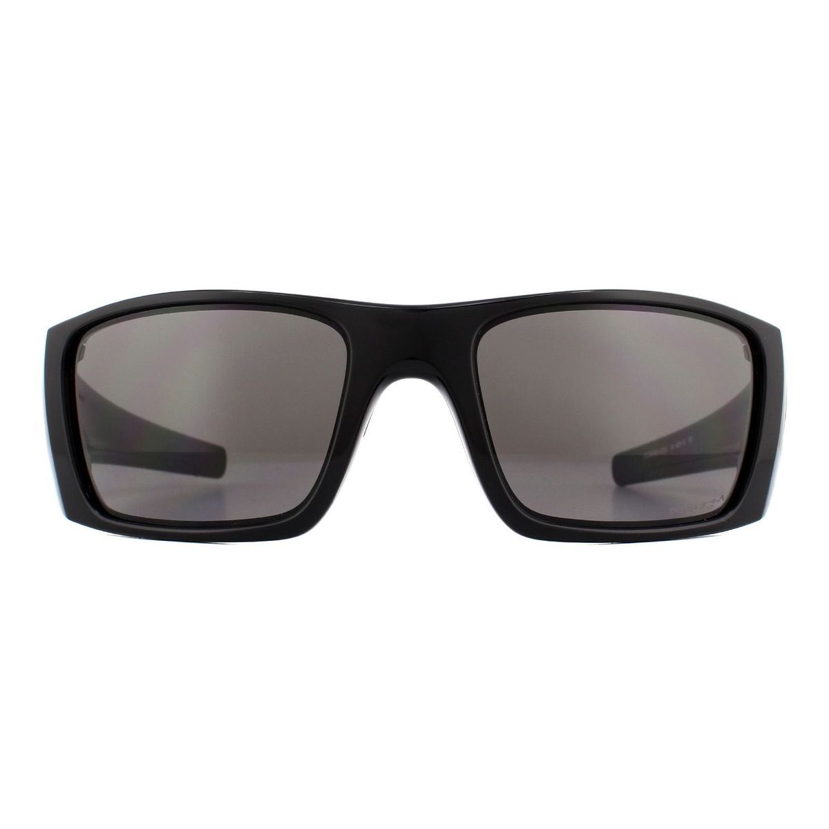 Schlanke schwarze rechteckige Sonnenbrille Prizm Gläser