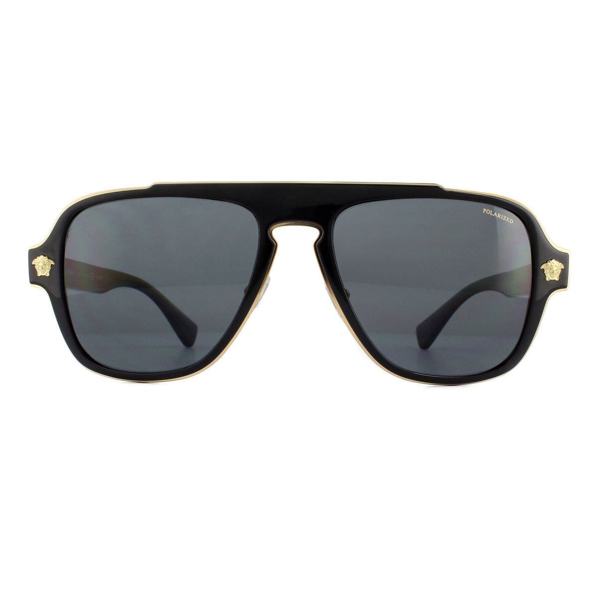 Herren Piloten Sonnenbrille Schwarz Polarisiert