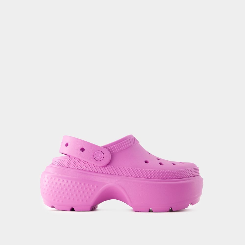 Plateau Clog Sandale mit Fersenriemen
