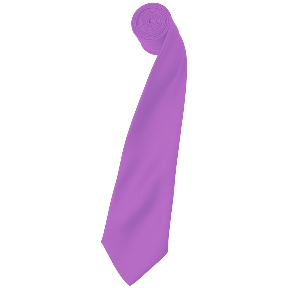 Premier Mens Plain Satin Krawatte (schmale Klinge) (2er-Pack) (Flieder)