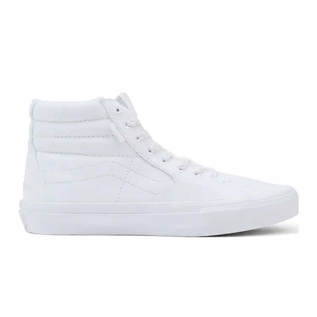 Minimalistischer weißer High-Top-Sneaker