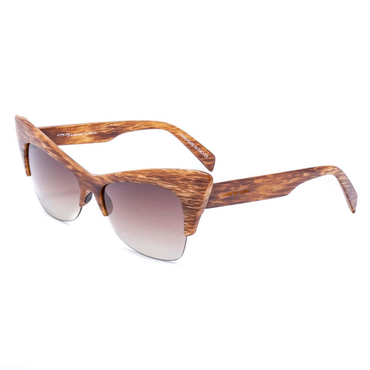 Übergroße Cat-Eye Sonnenbrille mit Ombre-Gläsern