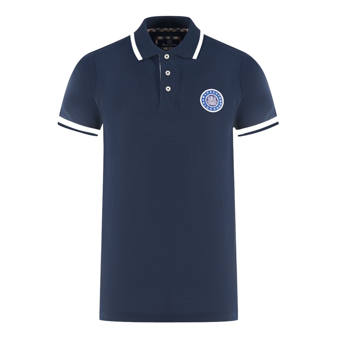 Klassisches Poloshirt mit gesticktem Logo
