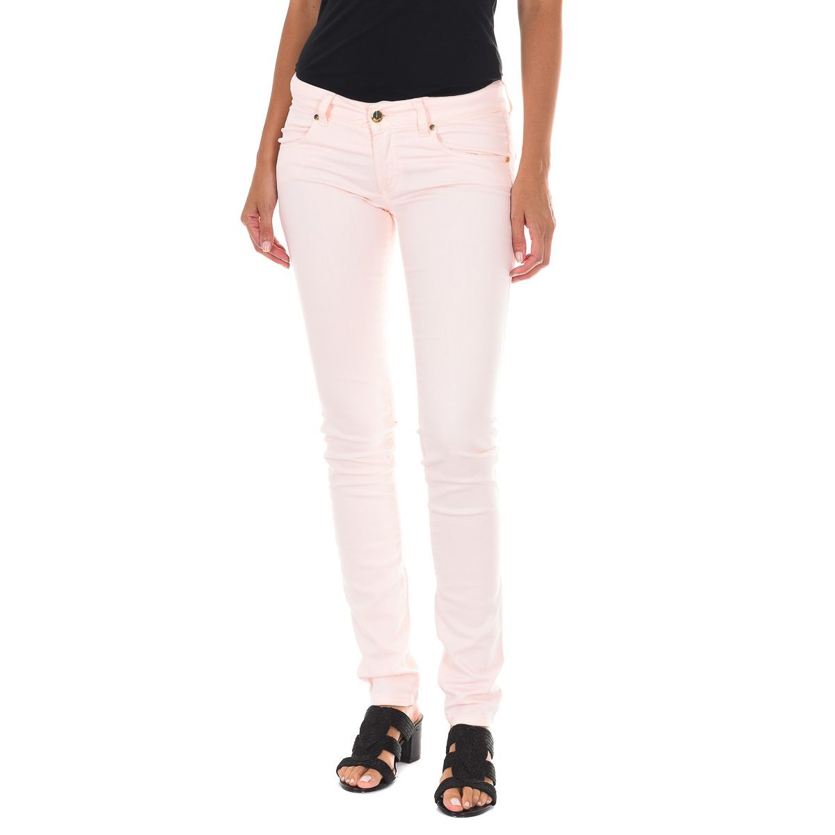 Blassrosa Skinny Fit Jeans