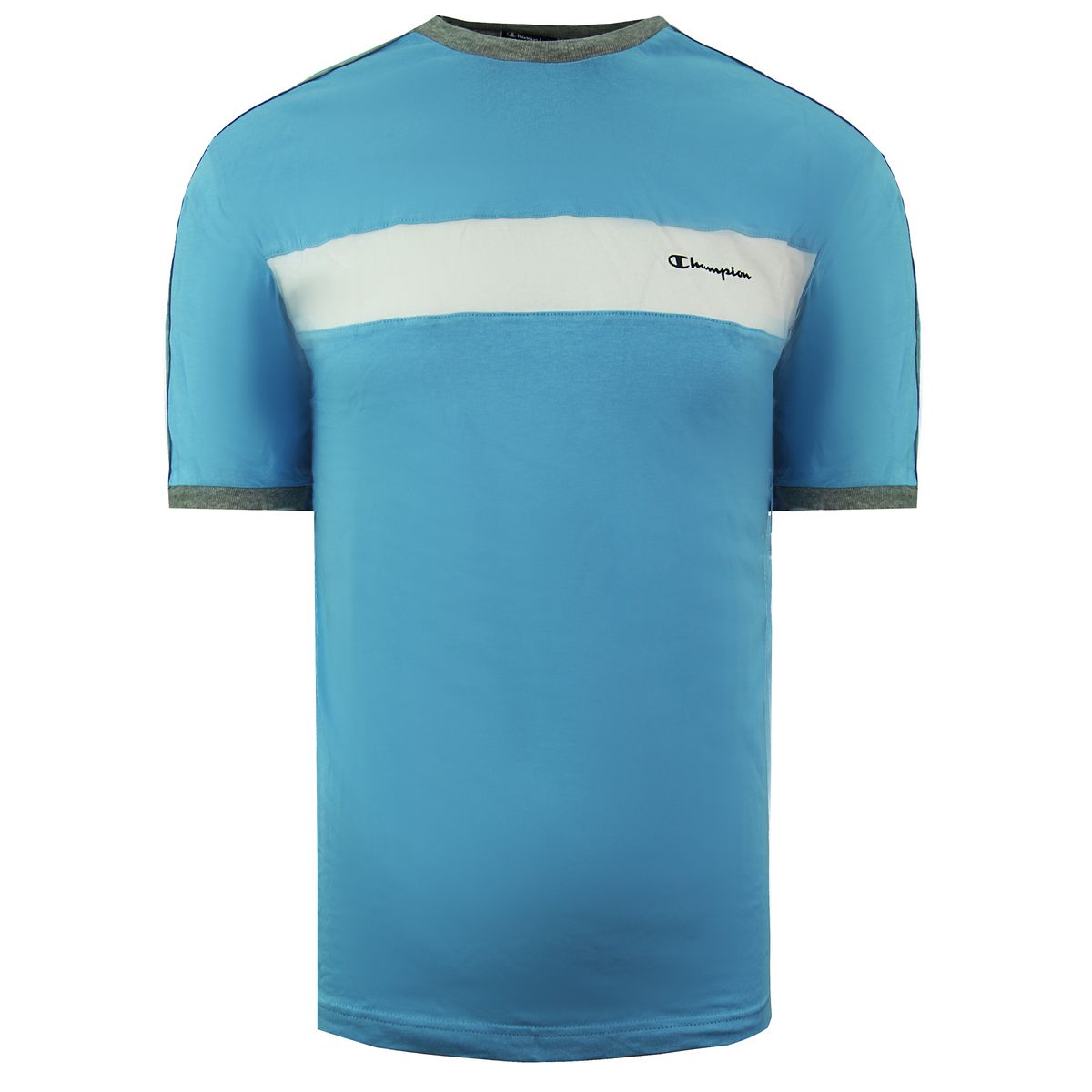 Gestreiftes T-Shirt mit Rundhalsausschnitt