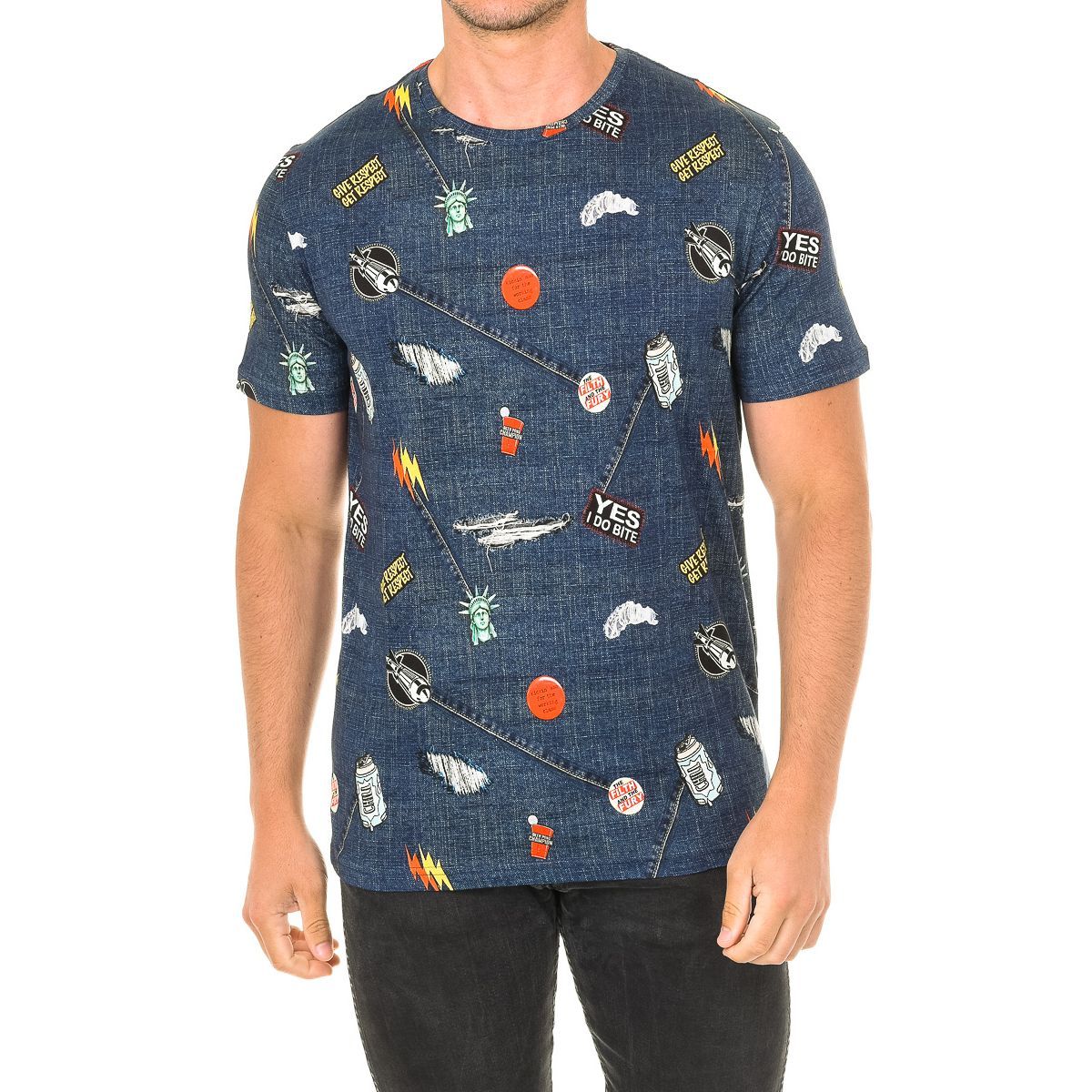 T-Shirt mit Grafikprint und Rundhalsausschnitt