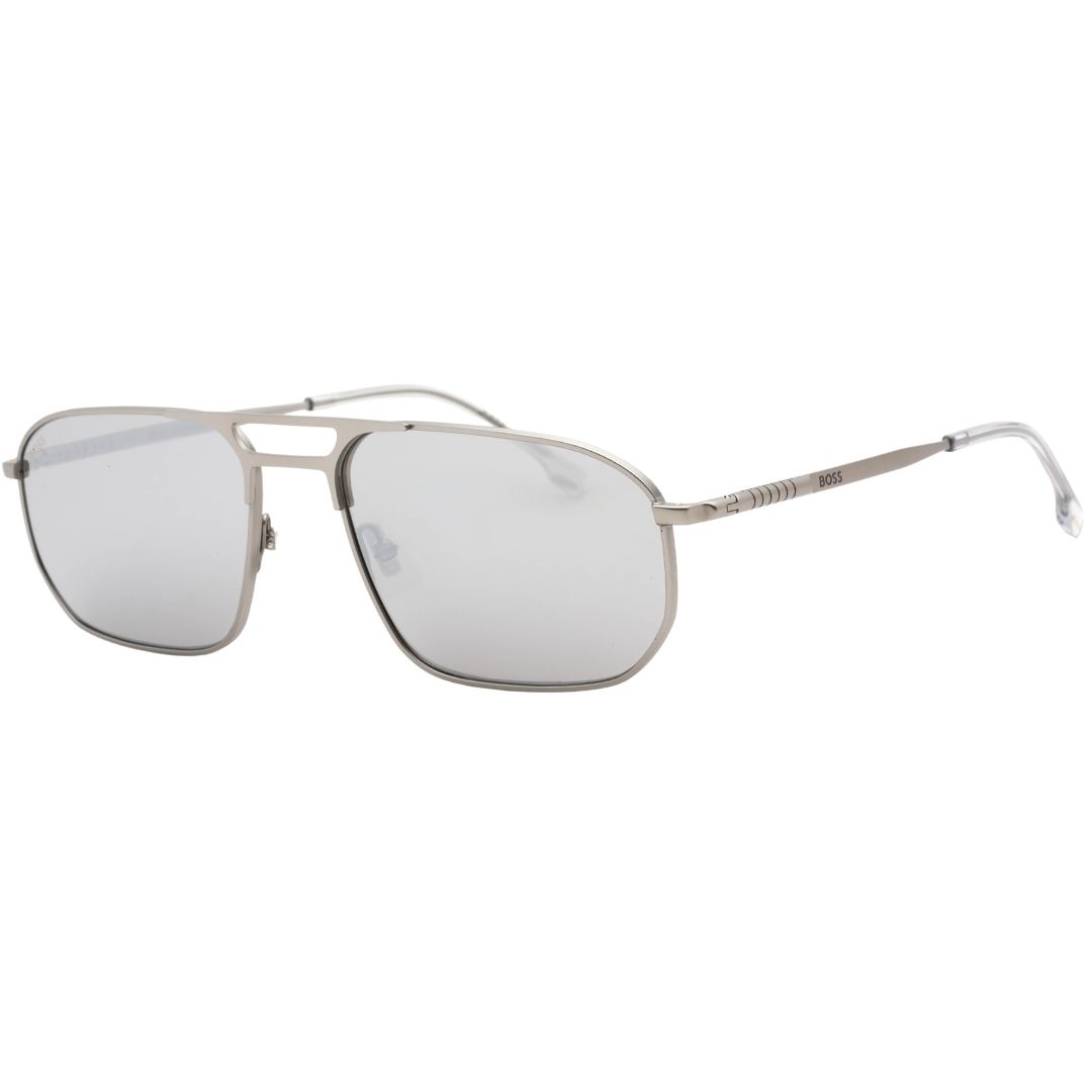 Moderne silberne Pilotenbrille