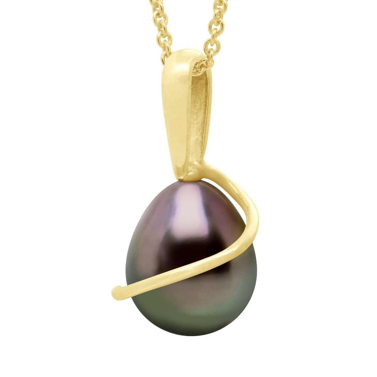 Tahitiperlen-Anhänger in Gold