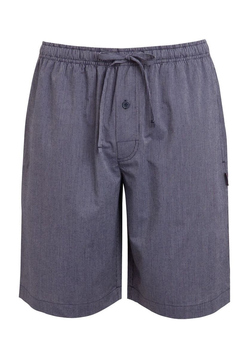 Gestreifte Baumwoll Lounge Bermuda Shorts