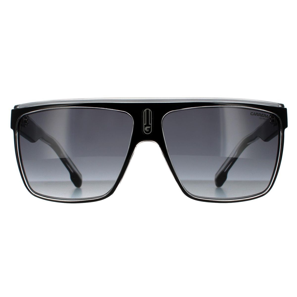 Schild Sonnenbrille Schwarz Weiß Grau Gradient