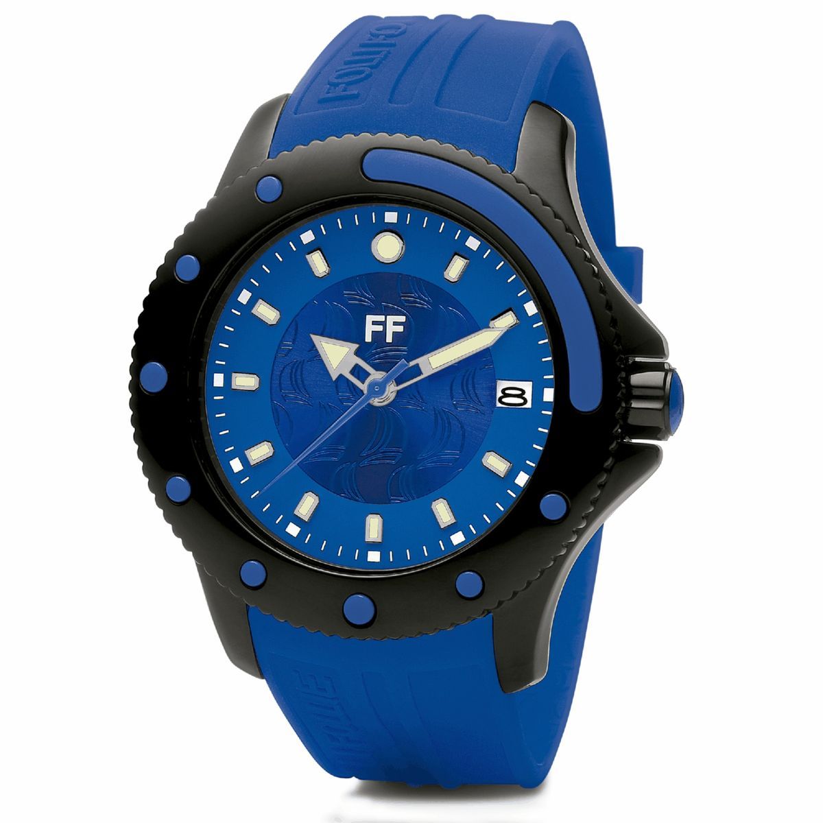Folli Follie Uhr mit blauem Zifferblatt