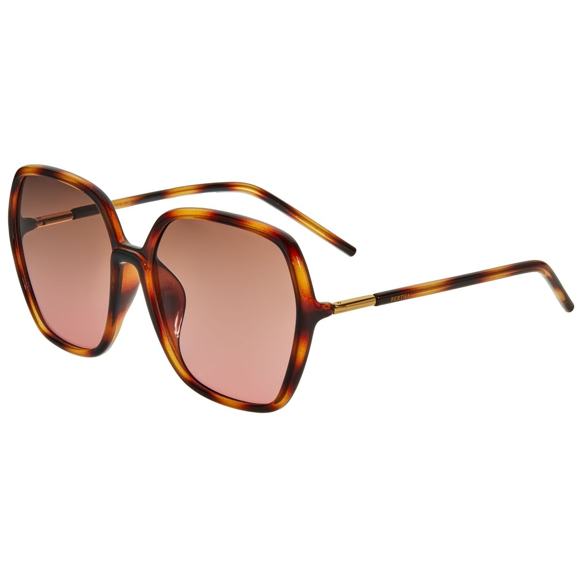 Übergroße Sonnenbrille mit Schildpattmuster