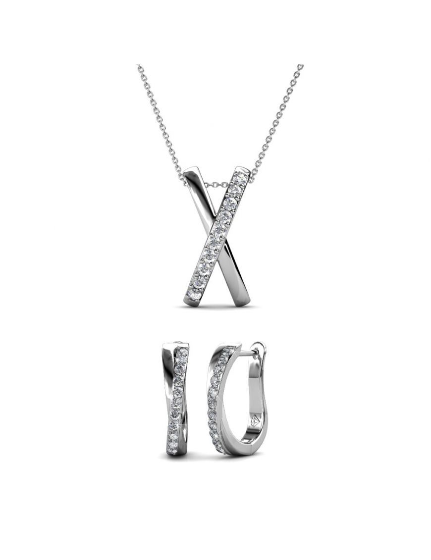 Criss X Kristall Duo Schmuckset